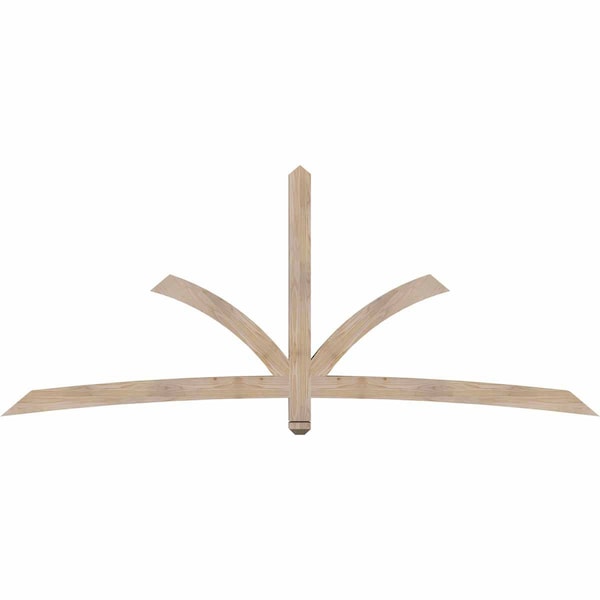 Ekena Millwork Davenport Smooth Timber Gable Bracket, Douglas Fir, 96"W x 40"H x 3 1/2"D x 3 1/2"F, 10/12 Pitch GBW096X40X0404DAV00SDF - main